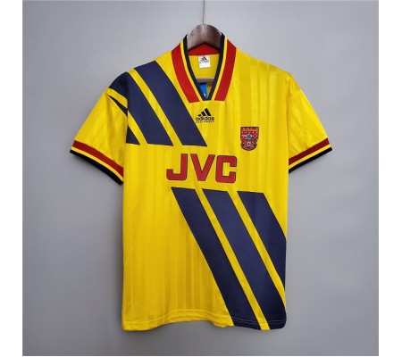 Arsenal 93/94 Away Yellow Soccer Jersey